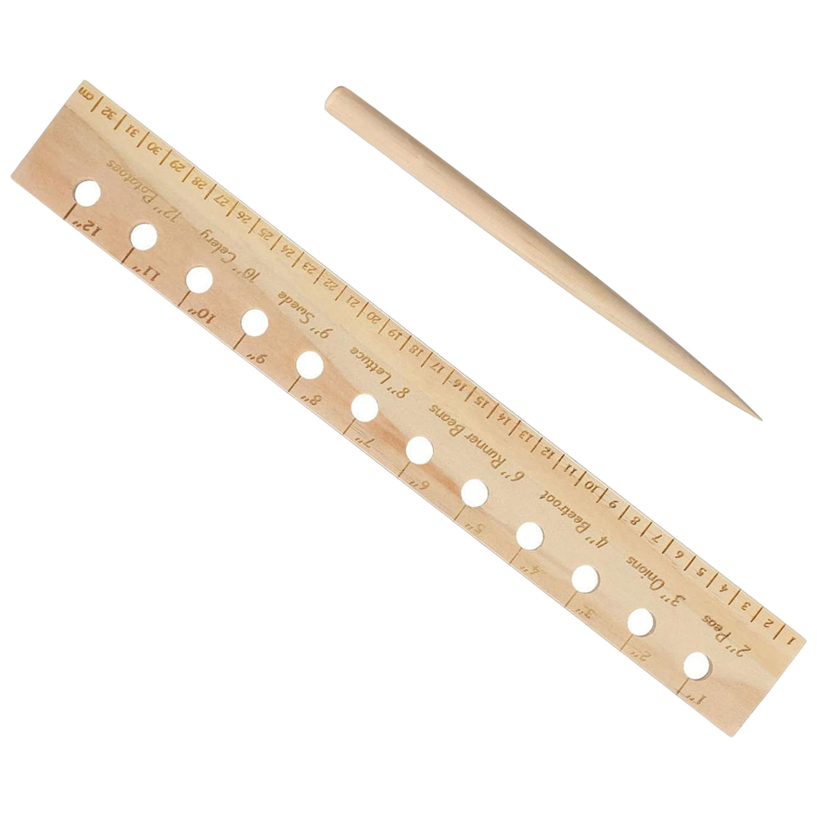 Regla de siembra de madera mac - Gardening Tools Vegetables reseña y precio