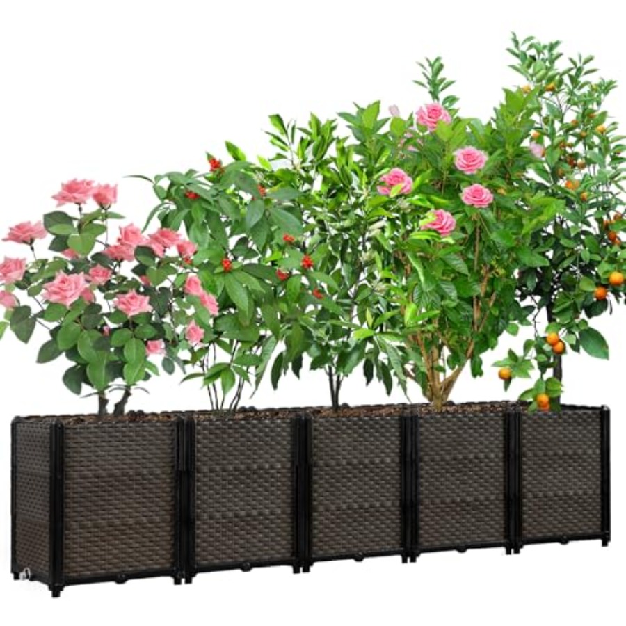Jardinera elevada de exterior  - Self-Watering Planter reseña y precio